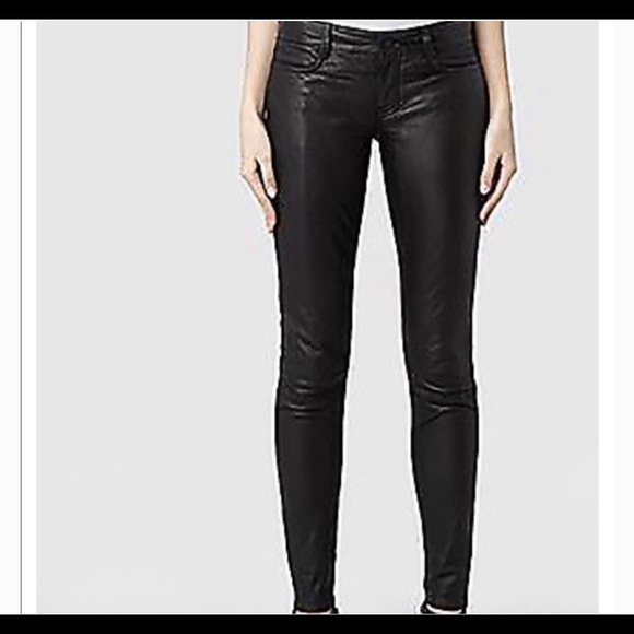 All Saints Mauritius Leather Pants - Picture 2 of 7